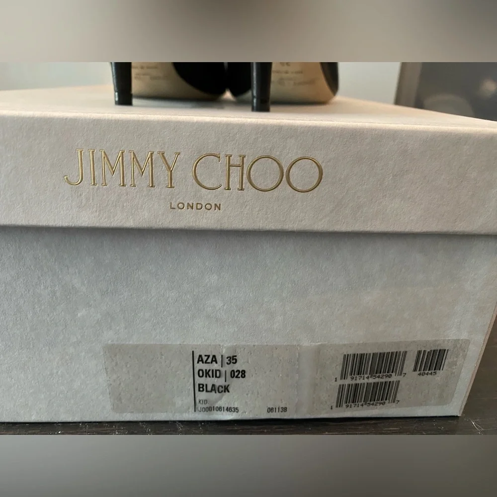 Jimmy Choo Aza Pointy Toe Pumps Black ✨Host pick ✨ - Picture 8 of 8